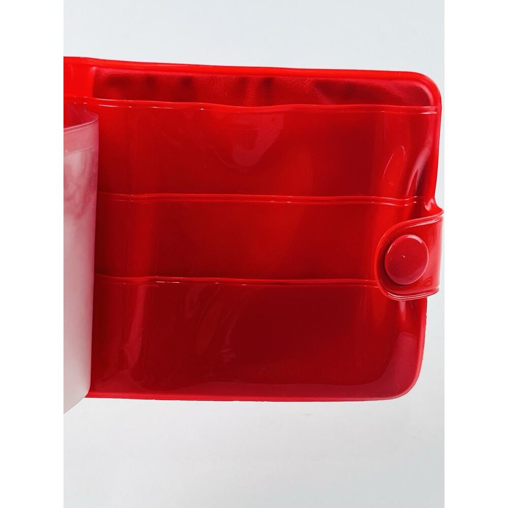 Hello Kitty Vinyl Snap Wallet Card Holder Red Vintage Sanrio 2003 Kimono Dress H - Picture 7 of 12